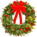 photo of a Christmas wreath